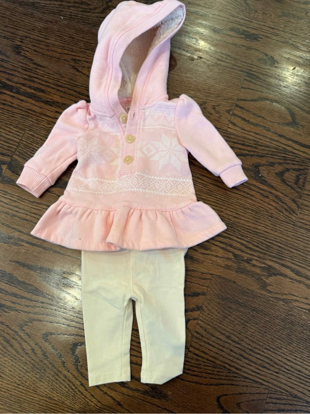 Ralph Lauren Baby Girl Hooded Set - 3 Months, Like New